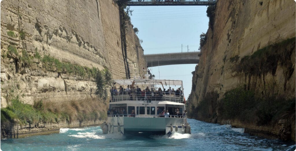 Corinth Canal Boat Tour: Sail Through One of the Narrowest Waterways on Earth