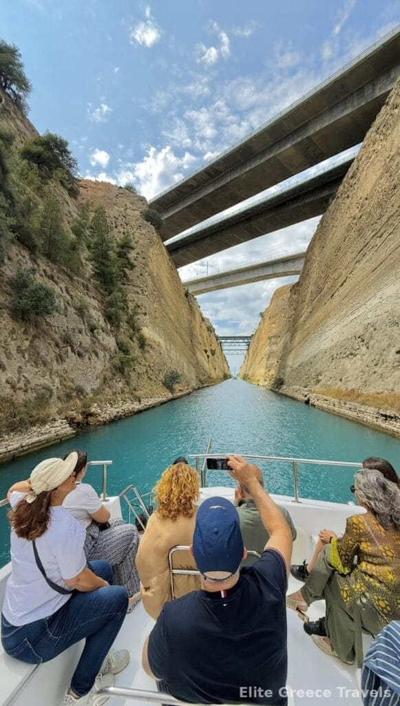 Corinth Canal Cruise – Classic Shared Experience with Glass-Bottom Boat