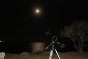 Astronomy guide leading a Stargazing Tour in Spetses with small group of travelers